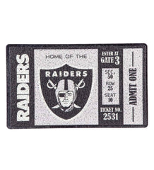 Plow &amp; Hearth Small Accent Rugs | Indoor Living Las Vegas Raiders Durable Turf Mat