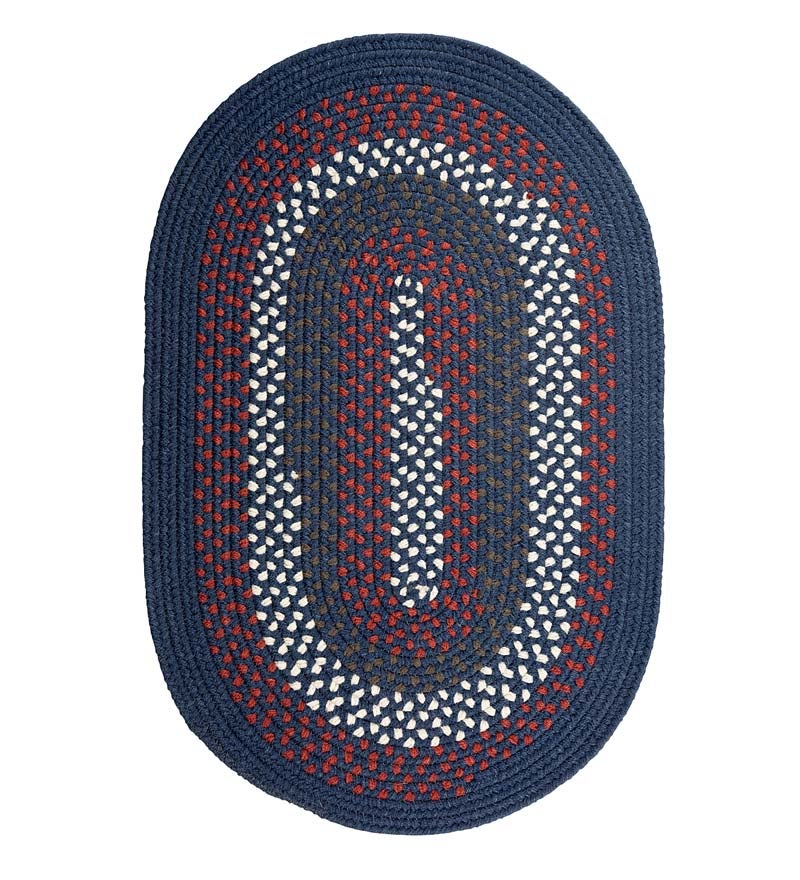 Plow &amp; Hearth Stair Treads &amp; Rug Pads | Indoor Living Country Classic Braided Polypropylene Rugs