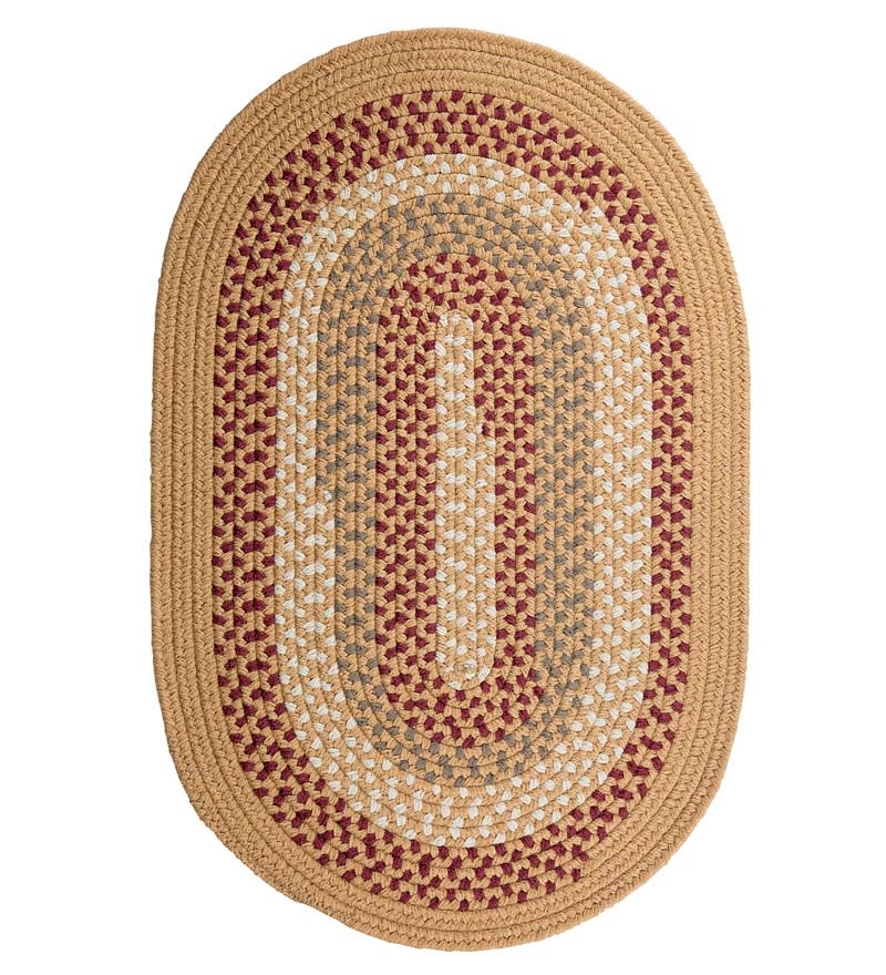 Plow &amp; Hearth Stair Treads &amp; Rug Pads | Indoor Living Country Classic Braided Polypropylene Rugs