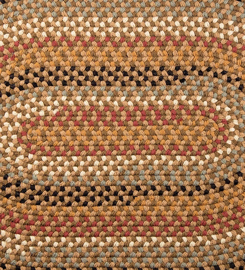 Plow &amp; Hearth Stair Treads &amp; Rug Pads | Indoor Living Indoor/Outdoor Braided Polypro Roanoke Stair Tread - Black Multi