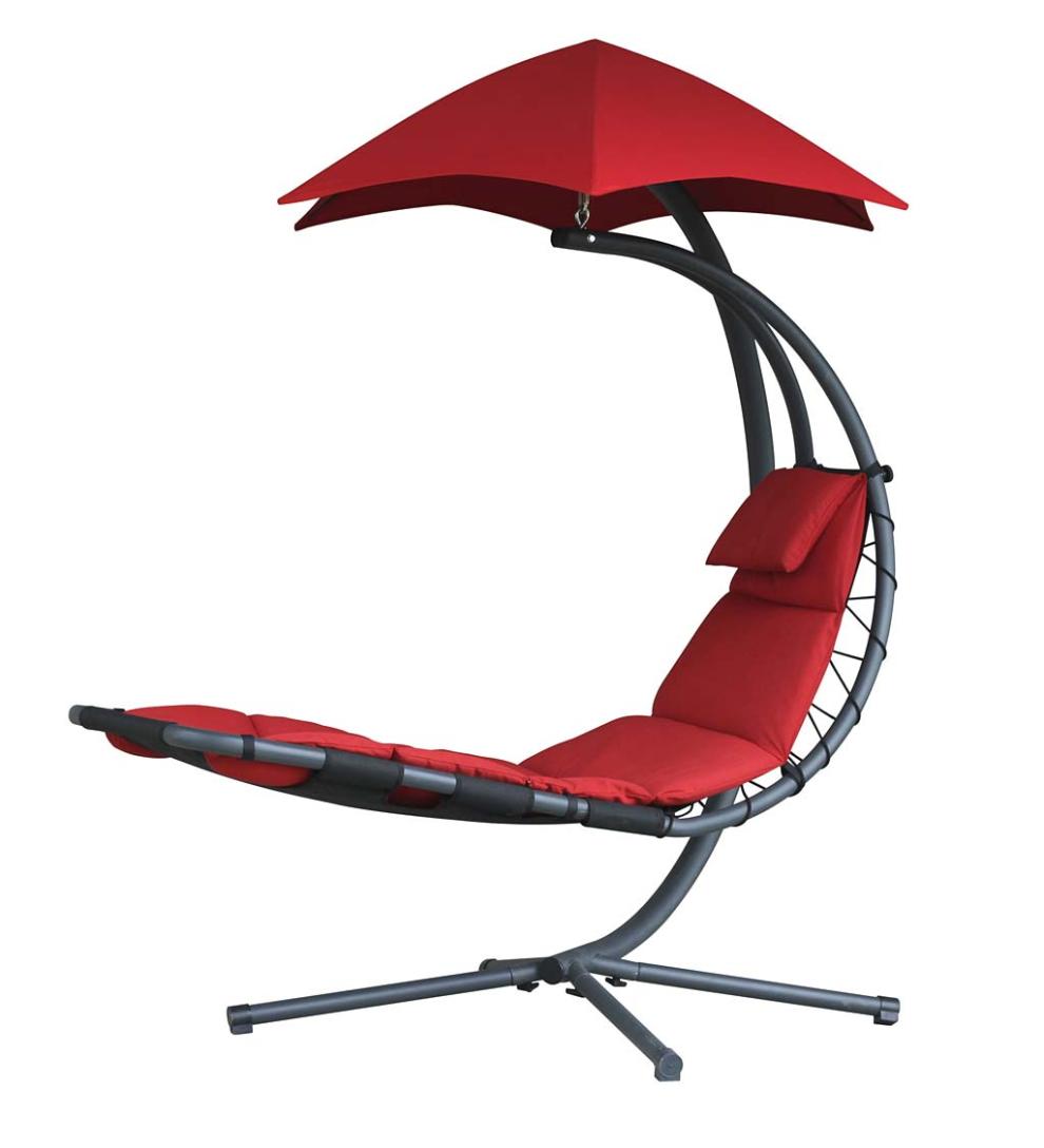 Plow &amp; Hearth Swings &amp; Hammocks | Outdoor Living Hanging Dream Chair Lounger - Silver