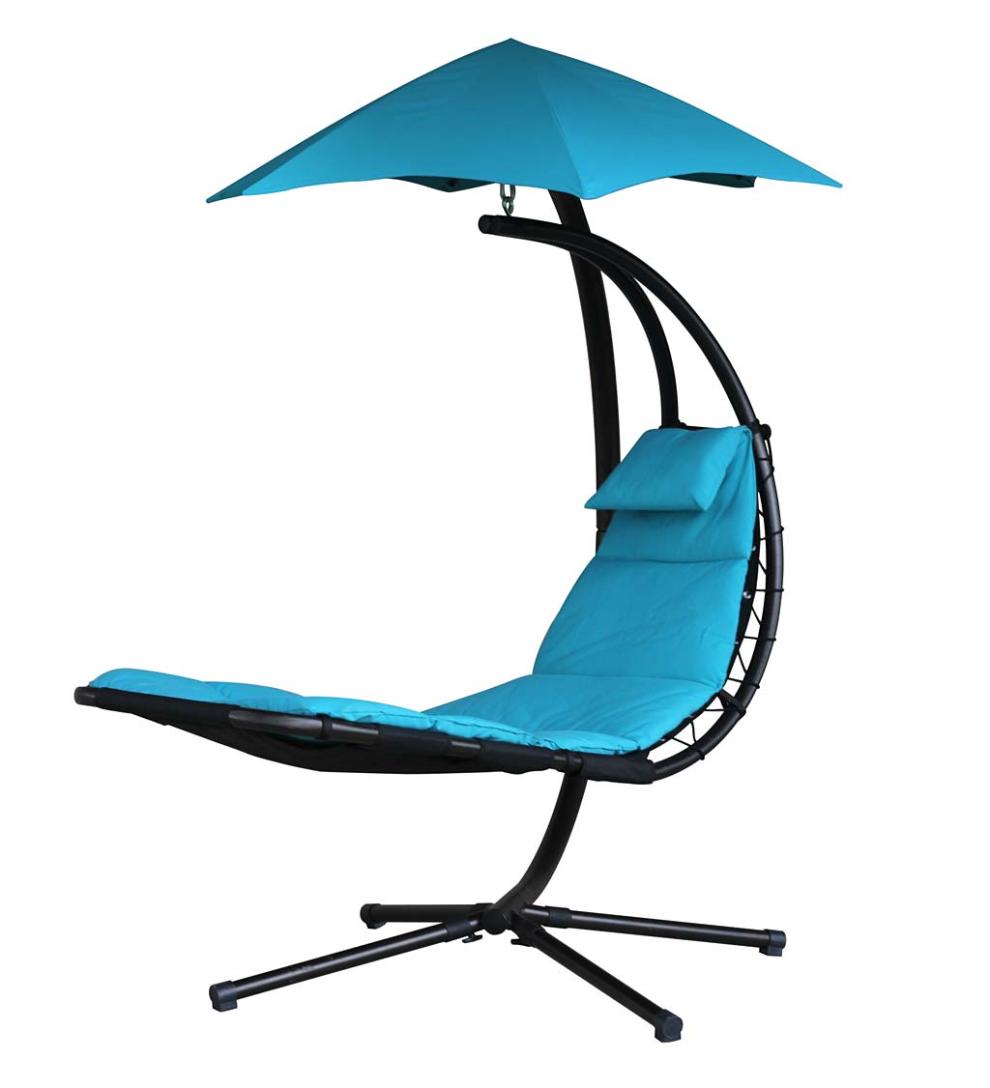 Plow &amp; Hearth Swings &amp; Hammocks | Outdoor Living Hanging Dream Chair Lounger - Silver