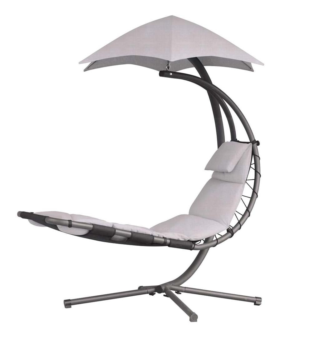 Plow &amp; Hearth Swings &amp; Hammocks | Outdoor Living Hanging Dream Chair Lounger - Silver