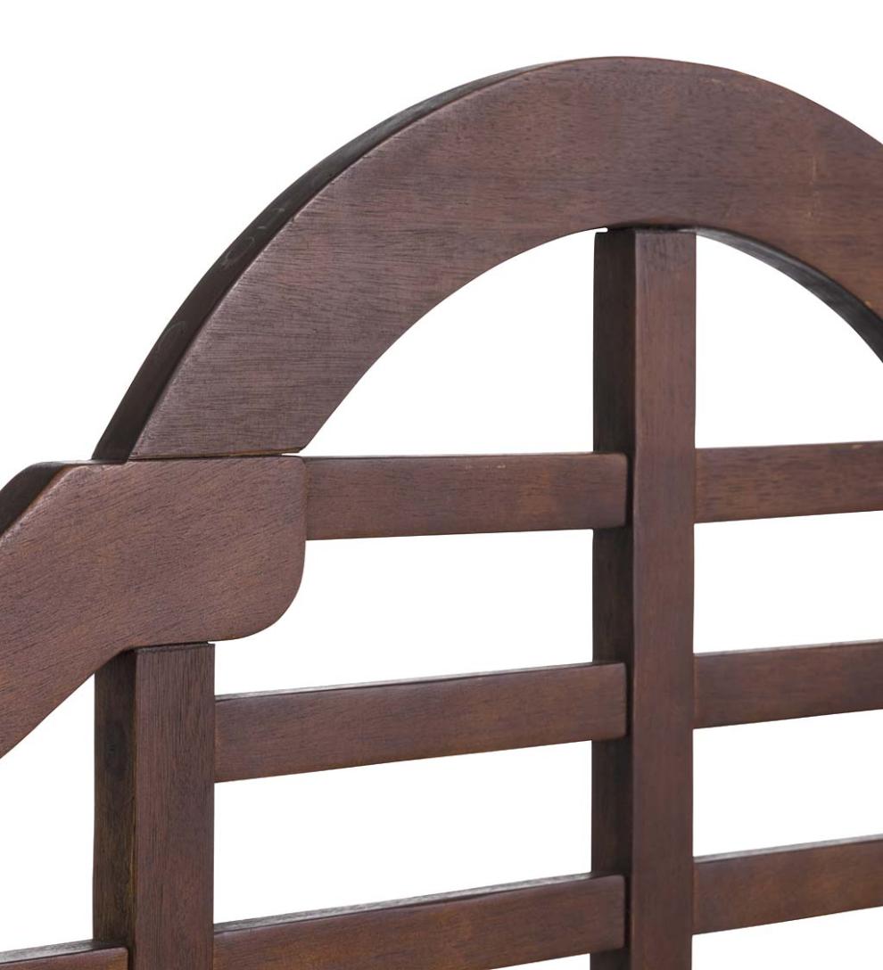 Plow &amp; Hearth Swings &amp; Hammocks | Outdoor Living Lutyens Fsc-Certified Eucalyptus Wood Porch Swing - Black