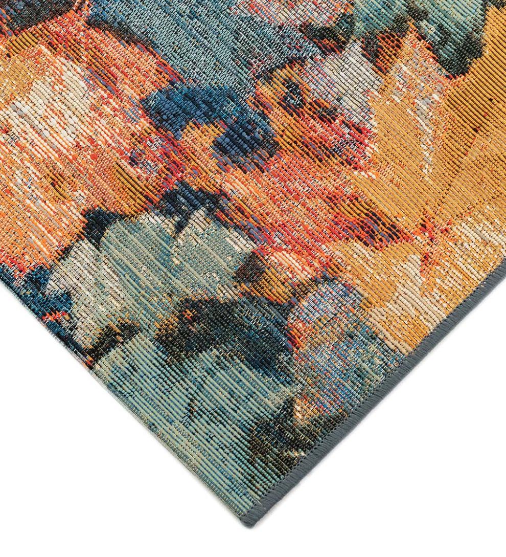 Plow &amp; Hearth Synthetic Rugs | Indoor Living Autumn Leaves 100% Polypropylene Indoor/Outdoor Rug