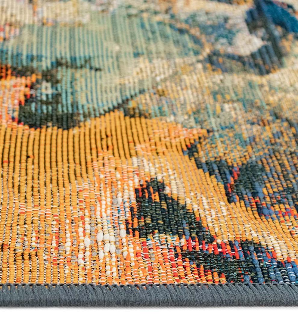 Plow &amp; Hearth Synthetic Rugs | Indoor Living Autumn Leaves 100% Polypropylene Indoor/Outdoor Rug