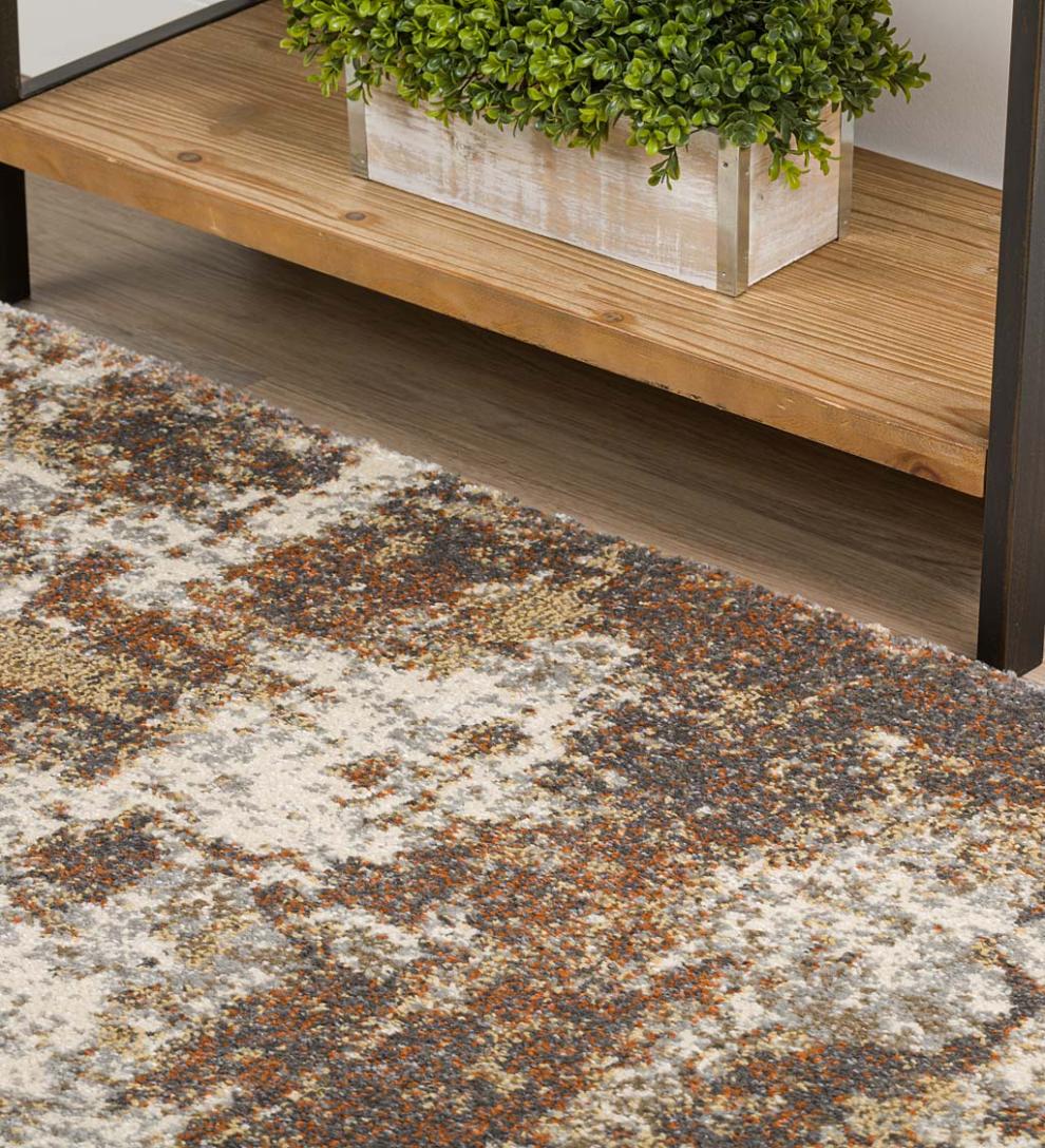 Plow &amp; Hearth Synthetic Rugs | Indoor Living Cedar Run Easy Care Polypropylene Rug