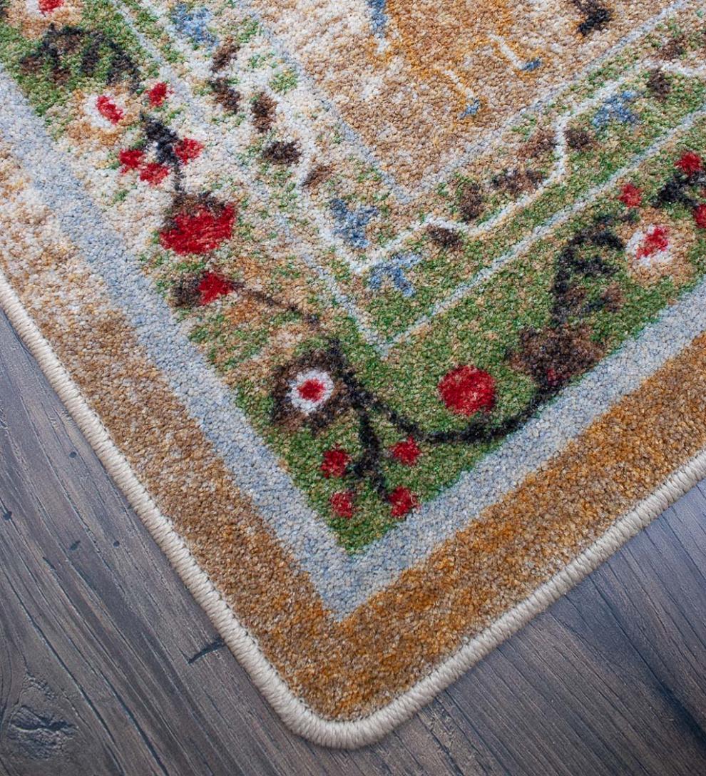 Plow &amp; Hearth Synthetic Rugs | Indoor Living Grafton Folk Art Endurastran Rug