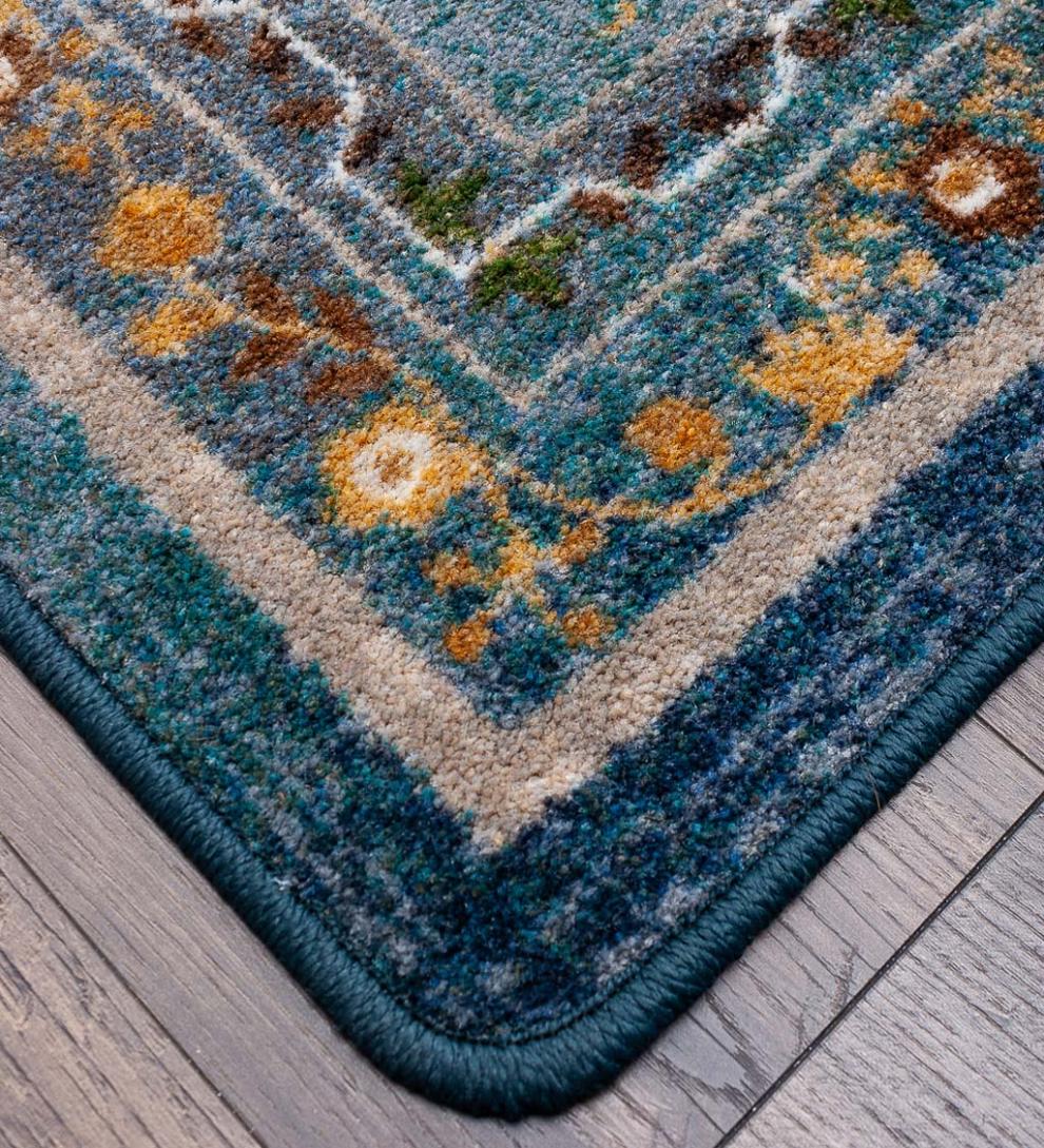 Plow &amp; Hearth Synthetic Rugs | Indoor Living Grafton Folk Art Endurastran Rug