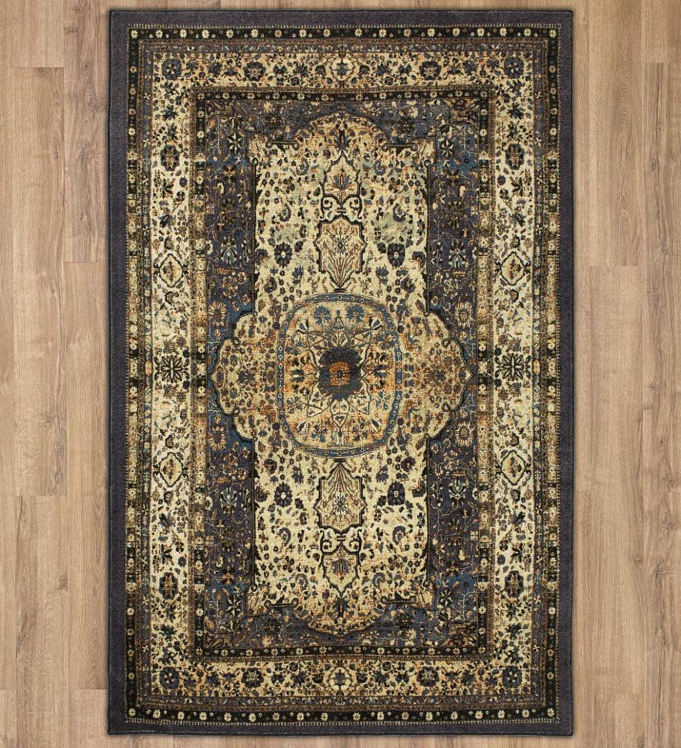 Plow &amp; Hearth Synthetic Rugs | Indoor Living Heirloom Shiraz Easy Care Smartstrand Rug