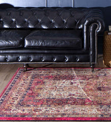 Plow &amp; Hearth Synthetic Rugs | Indoor Living Heirloom Shiraz Easy Care Smartstrand Rug