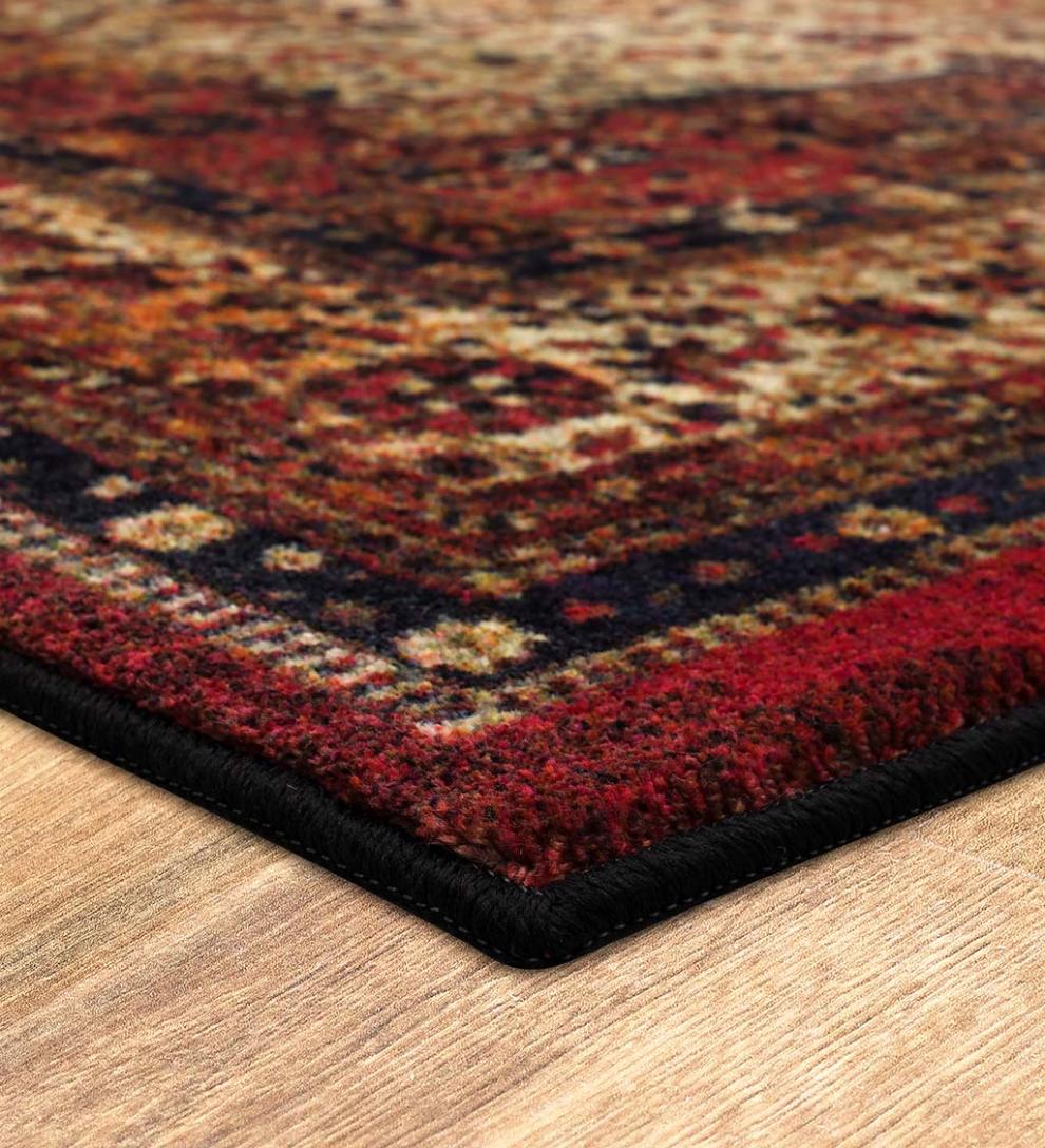 Plow &amp; Hearth Synthetic Rugs | Indoor Living Heirloom Shiraz Easy Care Smartstrand Rug