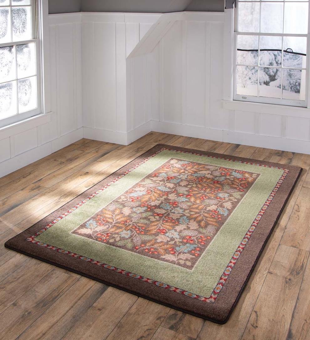 Plow &amp; Hearth Synthetic Rugs | Indoor Living Hickory Hill Edurastran Area Rug