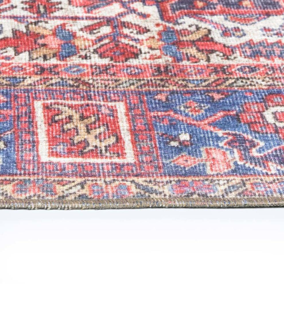 Plow &amp; Hearth Synthetic Rugs | Indoor Living Indoor/Outdoor Berkley Border Polyester Rug