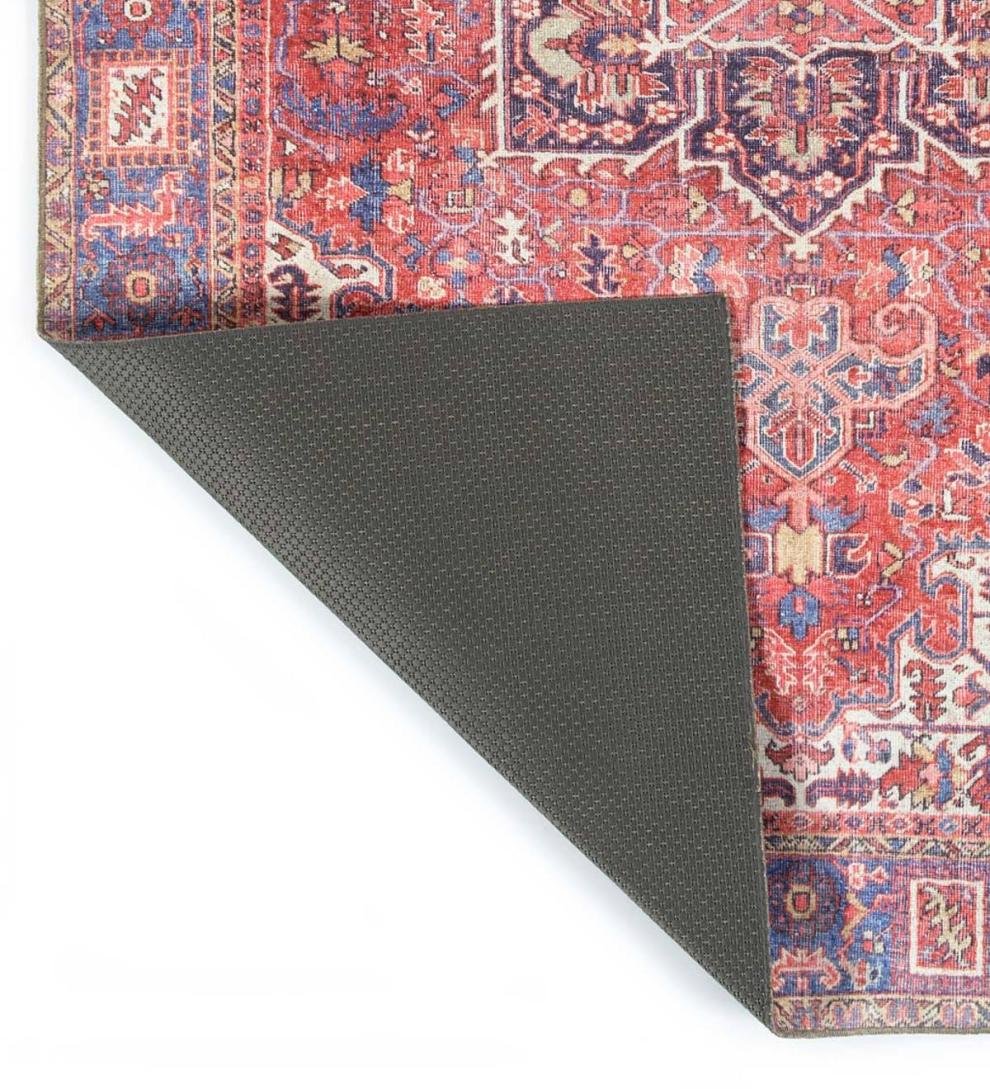 Plow &amp; Hearth Synthetic Rugs | Indoor Living Indoor/Outdoor Berkley Border Polyester Rug