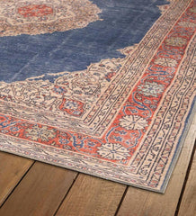 Plow &amp; Hearth Synthetic Rugs | Indoor Living Indoor/Outdoor Berkley Medallion Polyester Rug