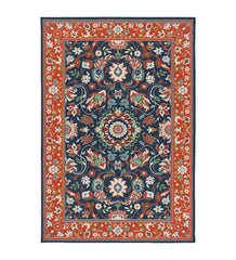 Plow &amp; Hearth Synthetic Rugs | Indoor Living Indoor/Outdoor Brunswick Border Polypropylene Rug
