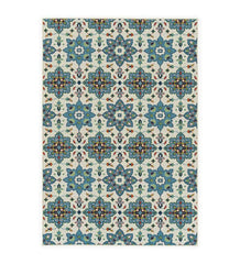 Plow &amp; Hearth Synthetic Rugs | Indoor Living Indoor/Outdoor Brunswick Floral Polypropylene Rug