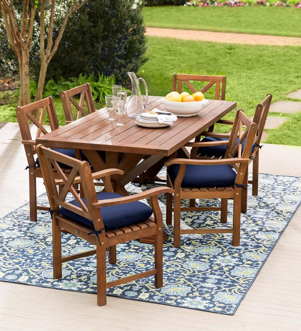 Plow &amp; Hearth Synthetic Rugs | Indoor Living Indoor/Outdoor Brunswick Garden Polypropylene Rug