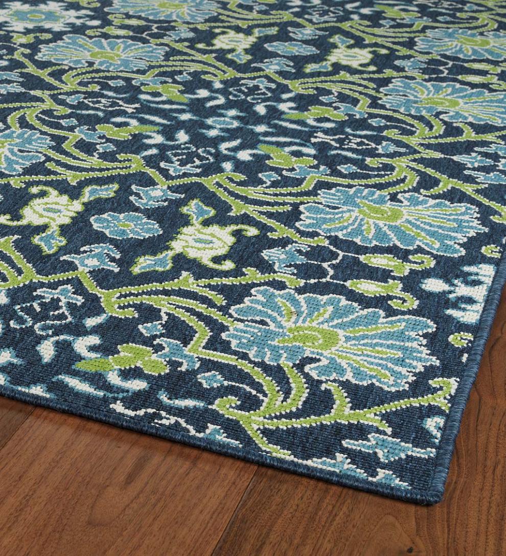 Plow &amp; Hearth Synthetic Rugs | Indoor Living Indoor/Outdoor Brunswick Garden Polypropylene Rug