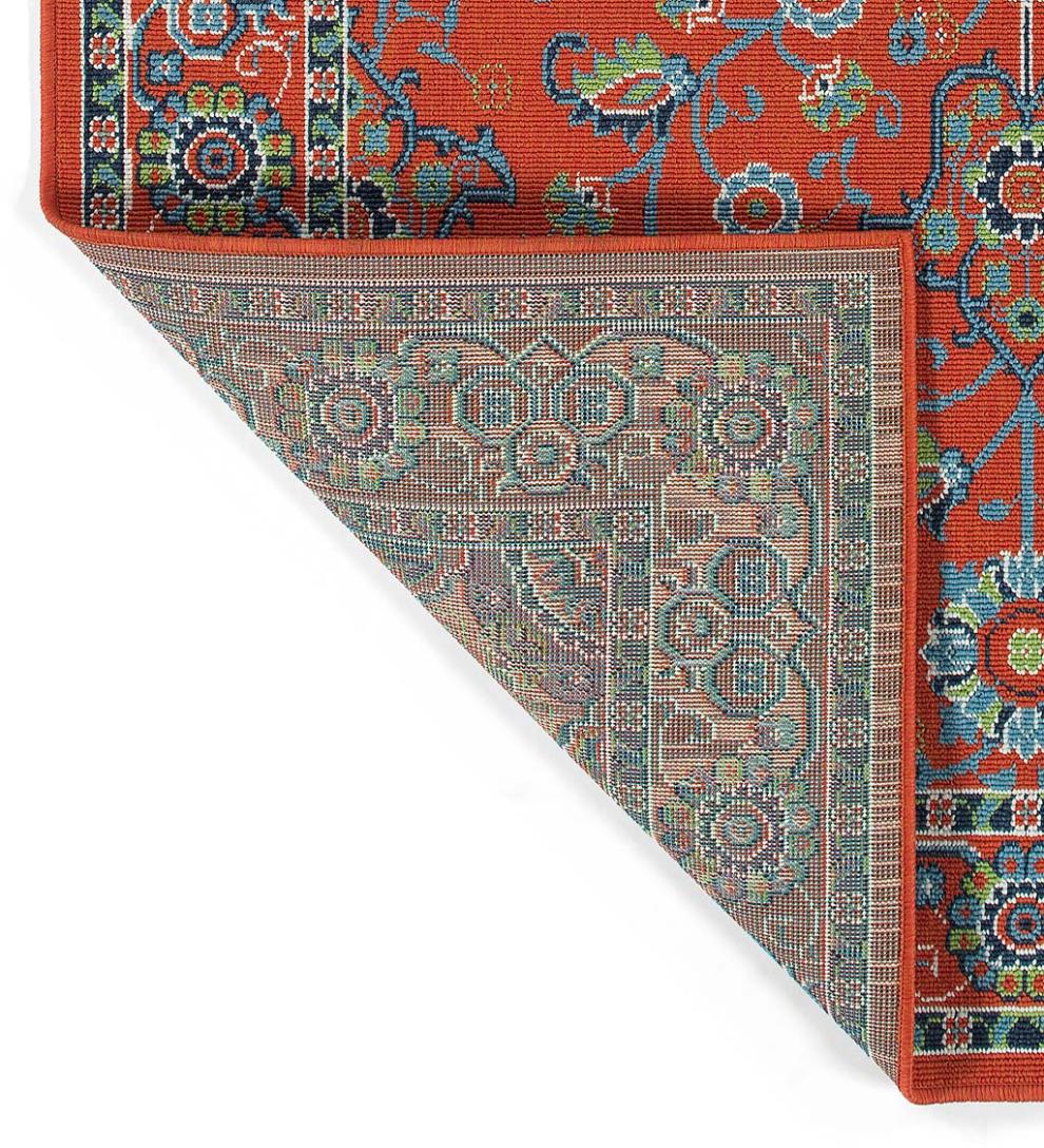 Plow &amp; Hearth Synthetic Rugs | Indoor Living Indoor/Outdoor Brunswick Spice Polypropylene Rug