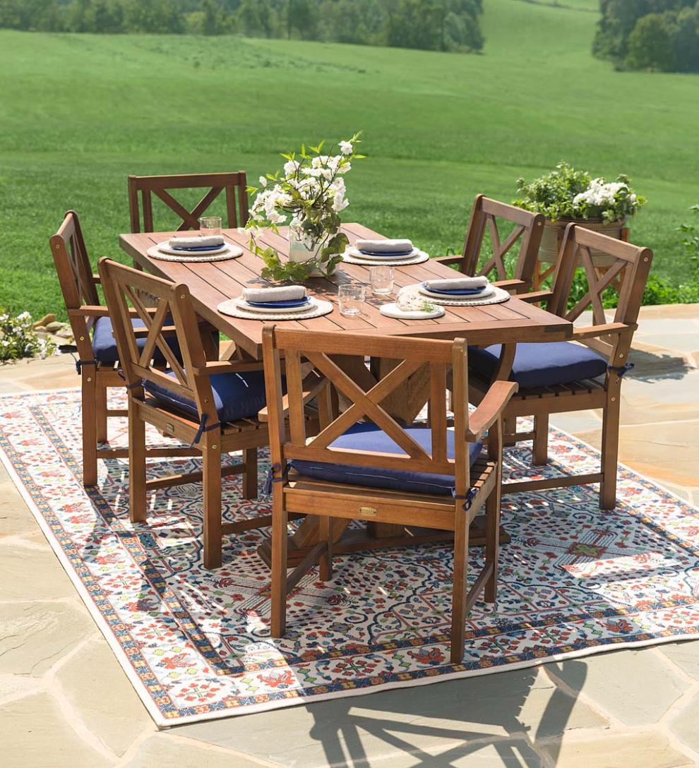 Plow &amp; Hearth Synthetic Rugs | Indoor Living Indoor/Outdoor Brunswick Tapestry Polypropylene Rug