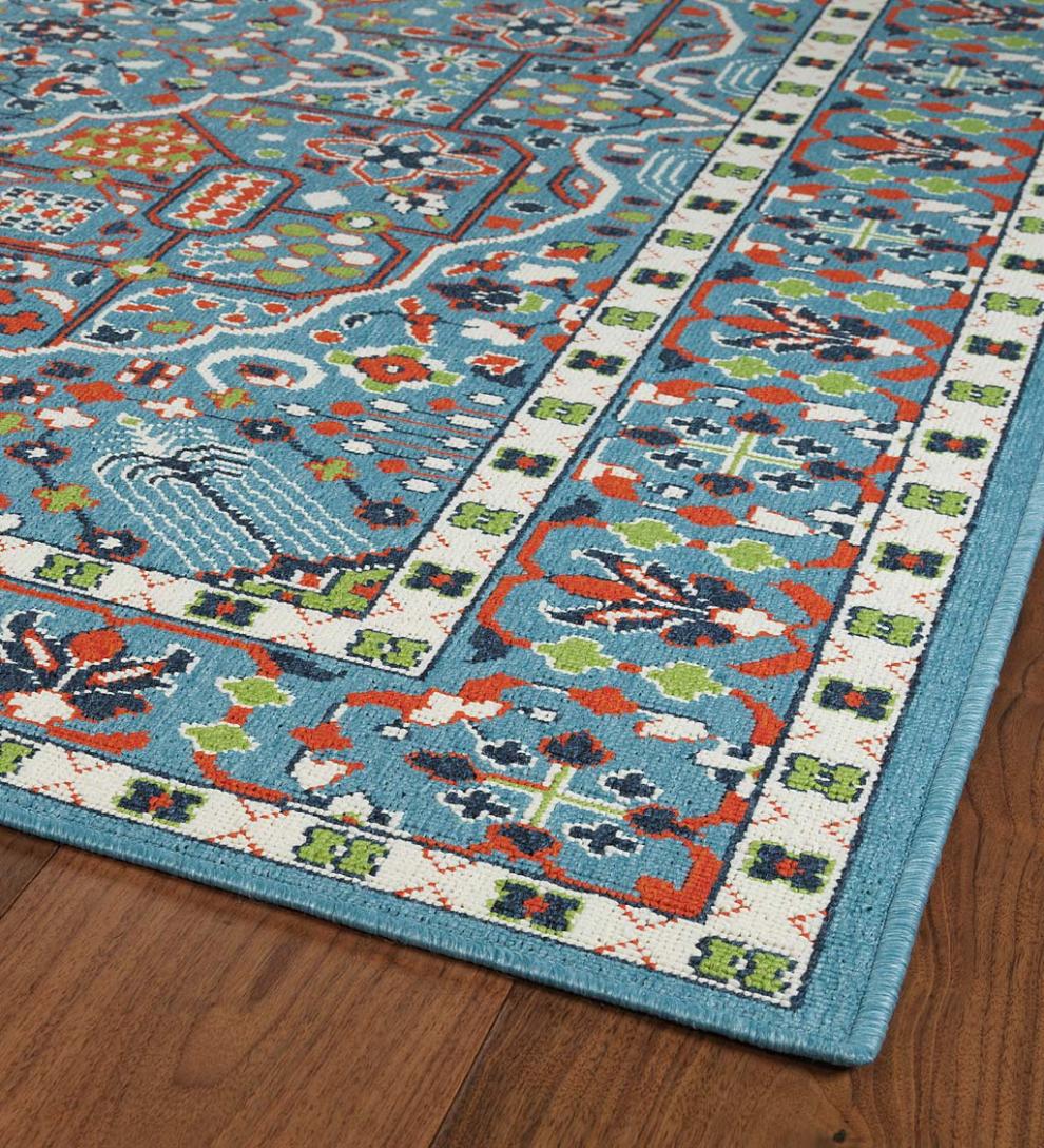 Plow &amp; Hearth Synthetic Rugs | Indoor Living Indoor/Outdoor Brunswick Tapestry Polypropylene Rug