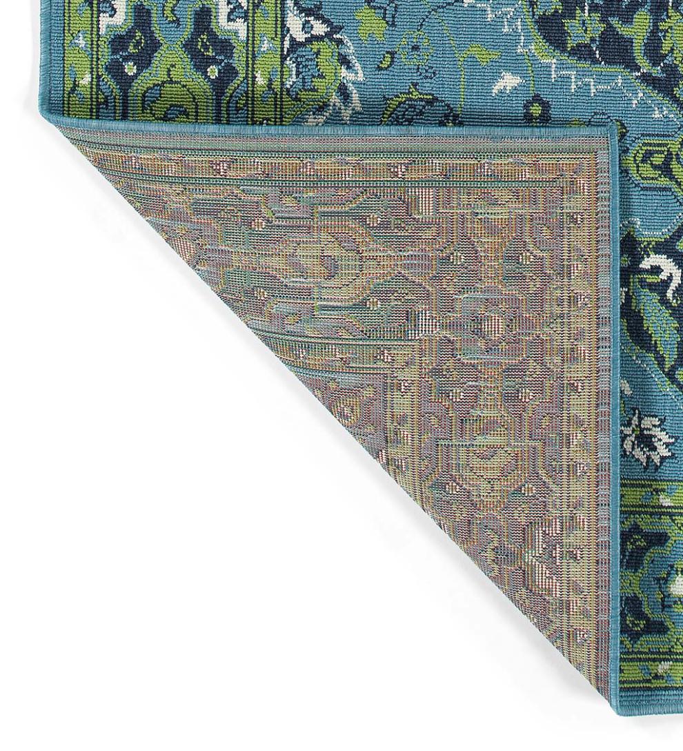 Plow &amp; Hearth Synthetic Rugs | Indoor Living Indoor/Outdoor Brunswick Wreath Polypropylene Rug