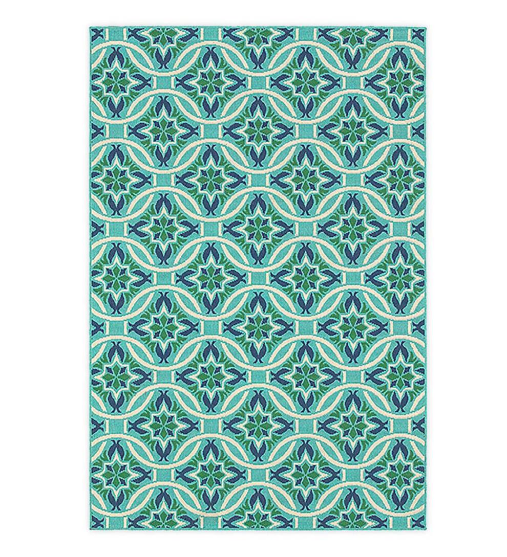 Plow &amp; Hearth Synthetic Rugs | Indoor Living Indoor/Outdoor Lexington Medallion Rug