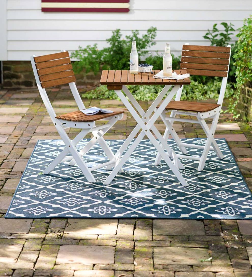Plow &amp; Hearth Synthetic Rugs | Indoor Living Indoor/Outdoor Lexington Trellis Rug