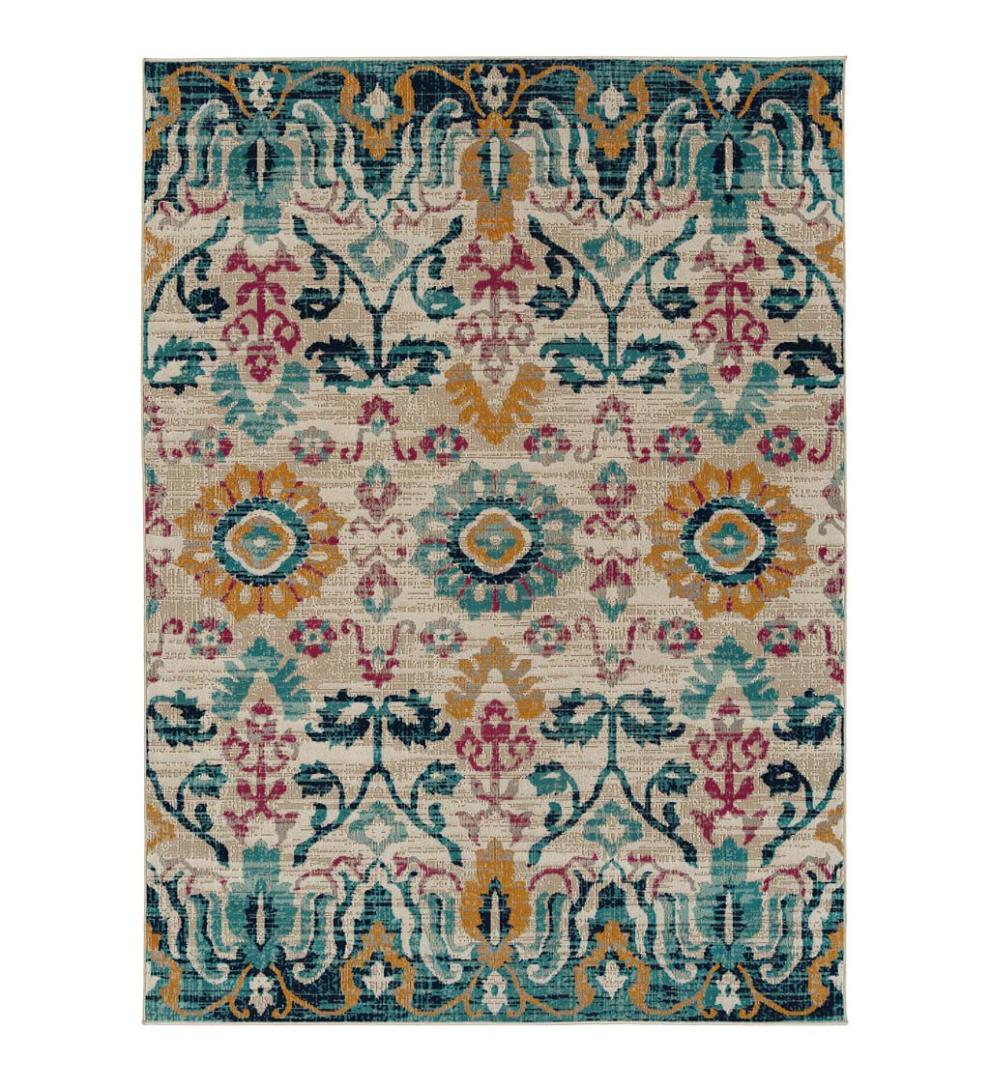 Plow &amp; Hearth Synthetic Rugs | Indoor Living Indoor/Outdoor Oakland Garden Polypropylene Rug