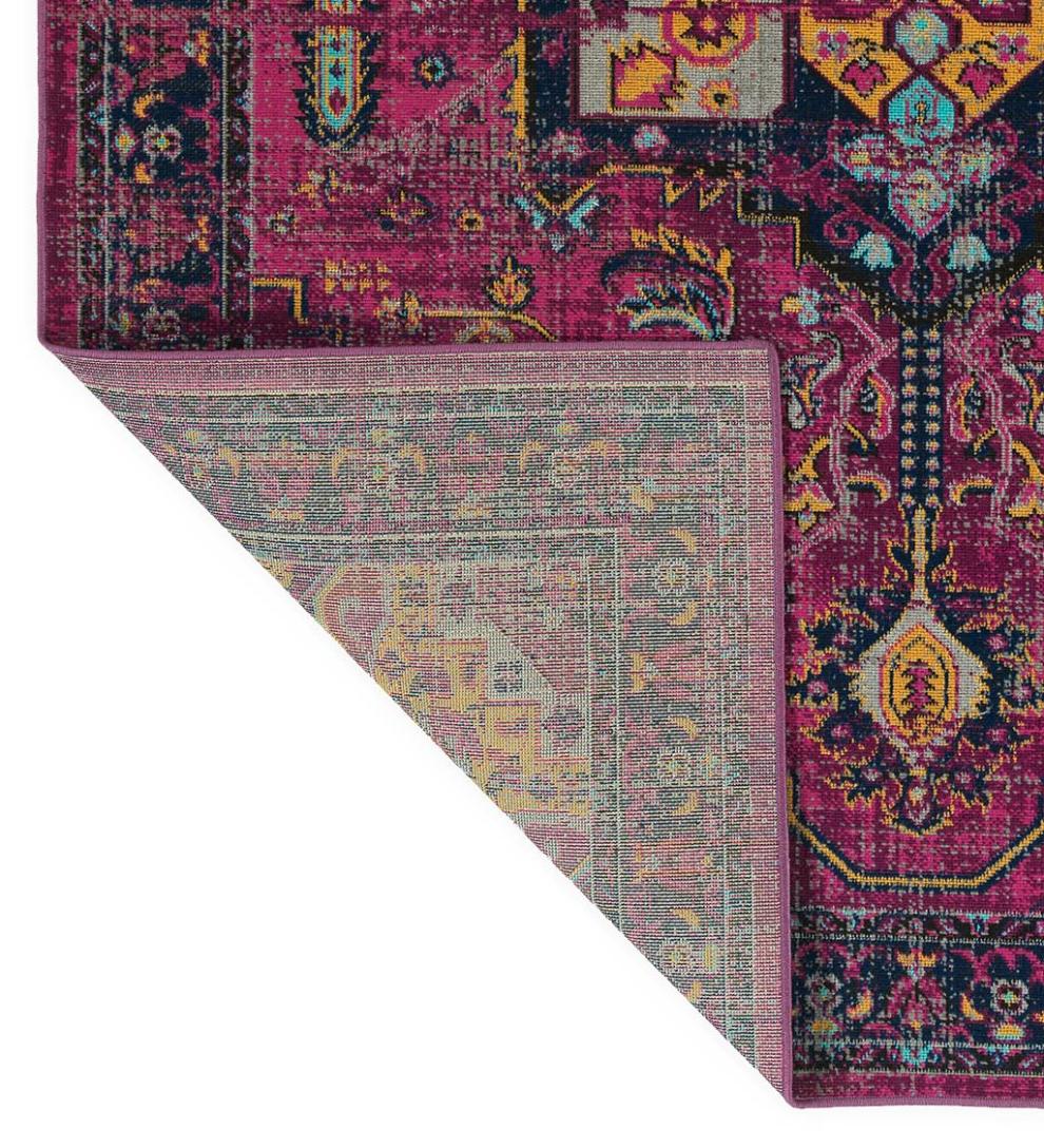 Plow &amp; Hearth Synthetic Rugs | Indoor Living Indoor/Outdoor Oakland Medallion Polypropylene Rug