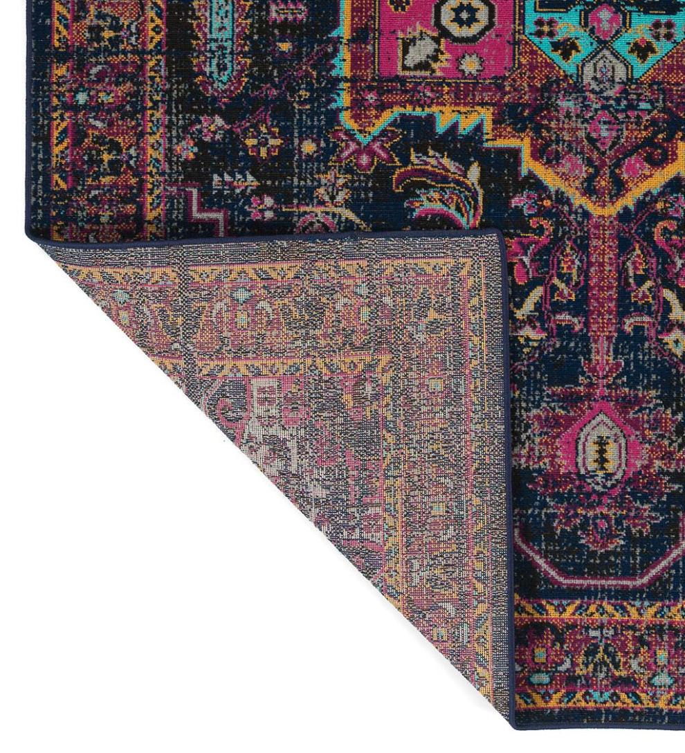 Plow &amp; Hearth Synthetic Rugs | Indoor Living Indoor/Outdoor Oakland Medallion Polypropylene Rug