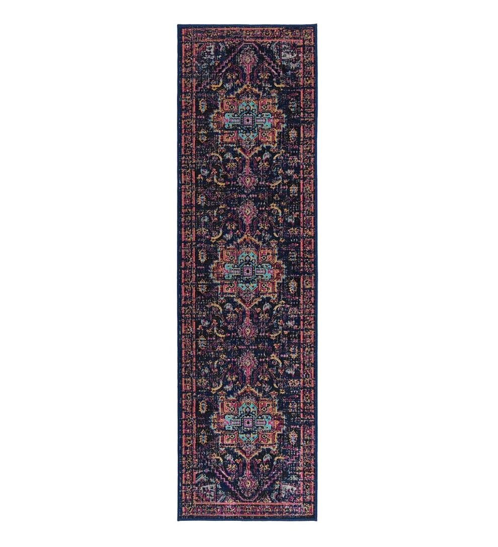 Plow &amp; Hearth Synthetic Rugs | Indoor Living Indoor/Outdoor Oakland Medallion Polypropylene Rug