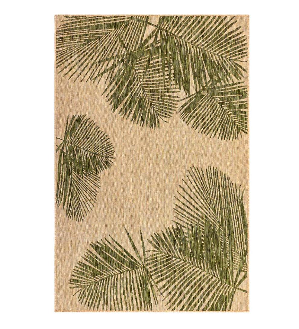 Plow &amp; Hearth Synthetic Rugs | Indoor Living Indoor/Outdoor Textured Palms Polypropylene Rug
