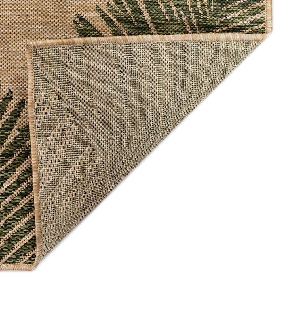Plow &amp; Hearth Synthetic Rugs | Indoor Living Indoor/Outdoor Textured Palms Polypropylene Rug
