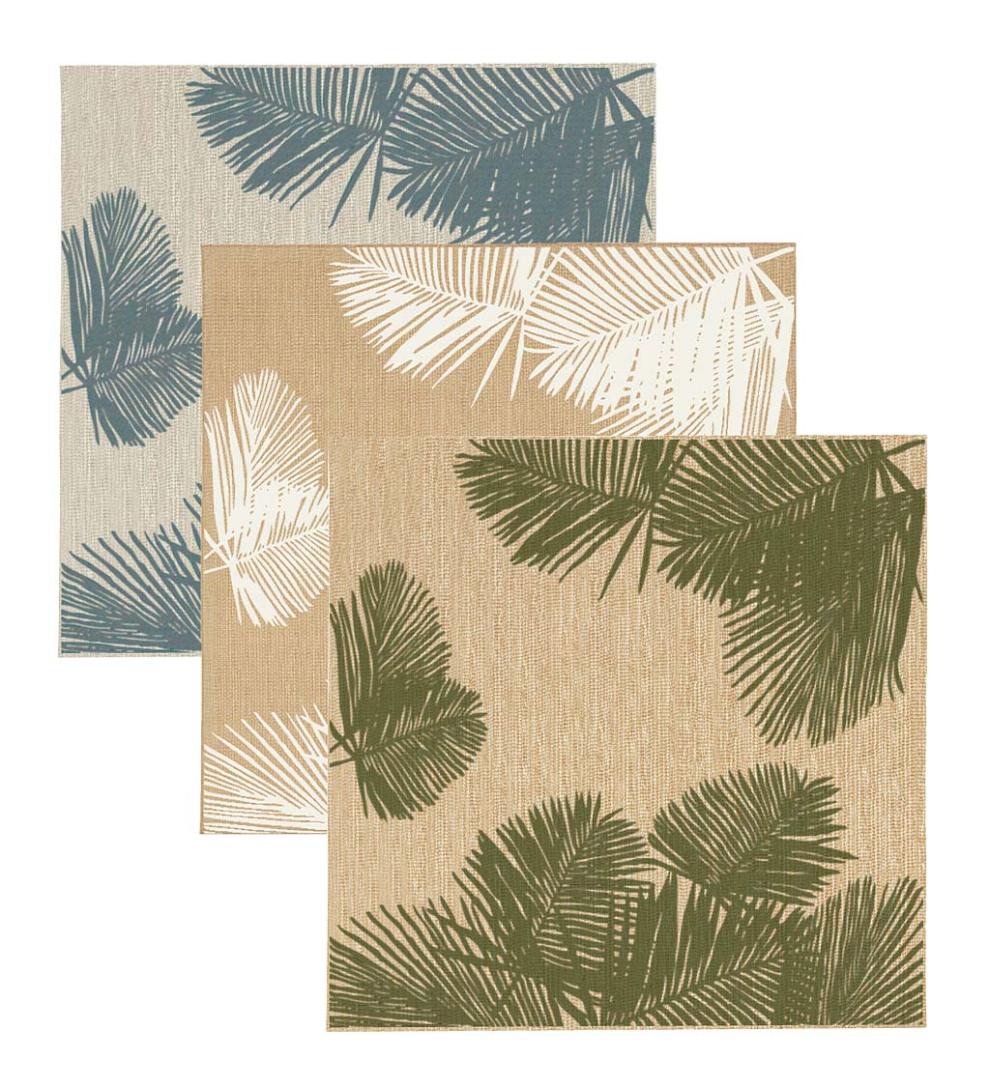 Plow &amp; Hearth Synthetic Rugs | Indoor Living Indoor/Outdoor Textured Palms Polypropylene Rug