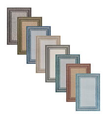 Plow &amp; Hearth Synthetic Rugs | Indoor Living Indoor/Outdoor Textured Polypropylene Border Rug