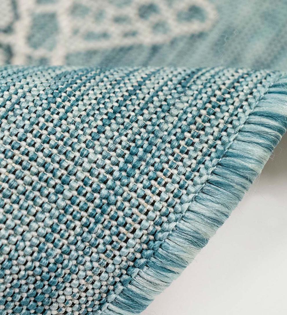 Plow &amp; Hearth Synthetic Rugs | Indoor Living Indoor/Outdoor Textured Sea Turtles Polypropylene Rug