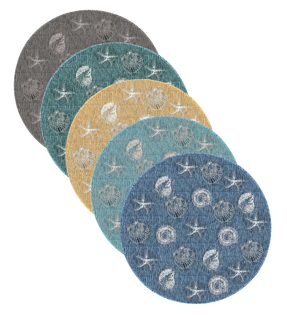 Plow &amp; Hearth Synthetic Rugs | Indoor Living Indoor/Outdoor Textured Shells Polypropylene Rug