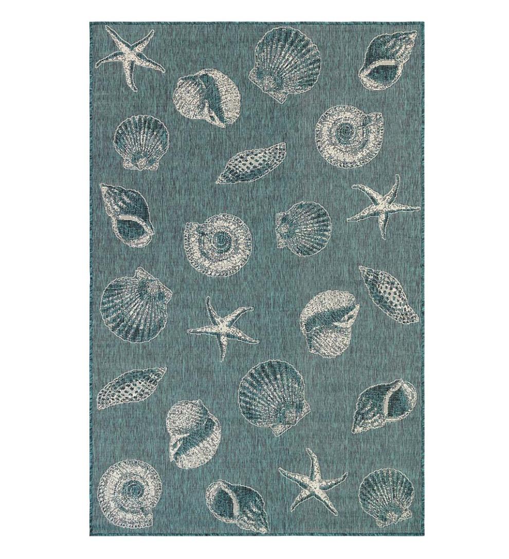 Plow &amp; Hearth Synthetic Rugs | Indoor Living Indoor/Outdoor Textured Shells Polypropylene Rug