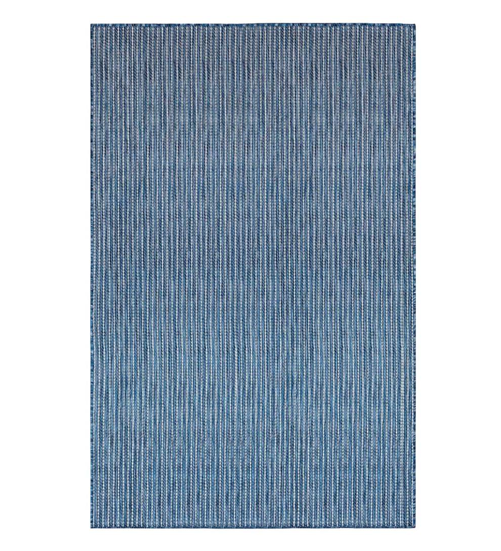 Plow &amp; Hearth Synthetic Rugs | Indoor Living Indoor/Outdoor Textured Stripe Polypropylene Rug