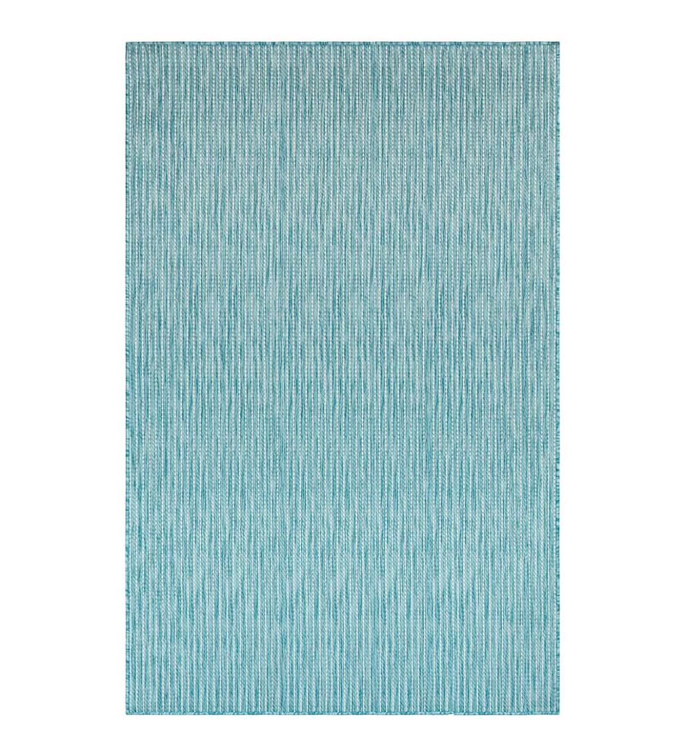 Plow &amp; Hearth Synthetic Rugs | Indoor Living Indoor/Outdoor Textured Stripe Polypropylene Rug