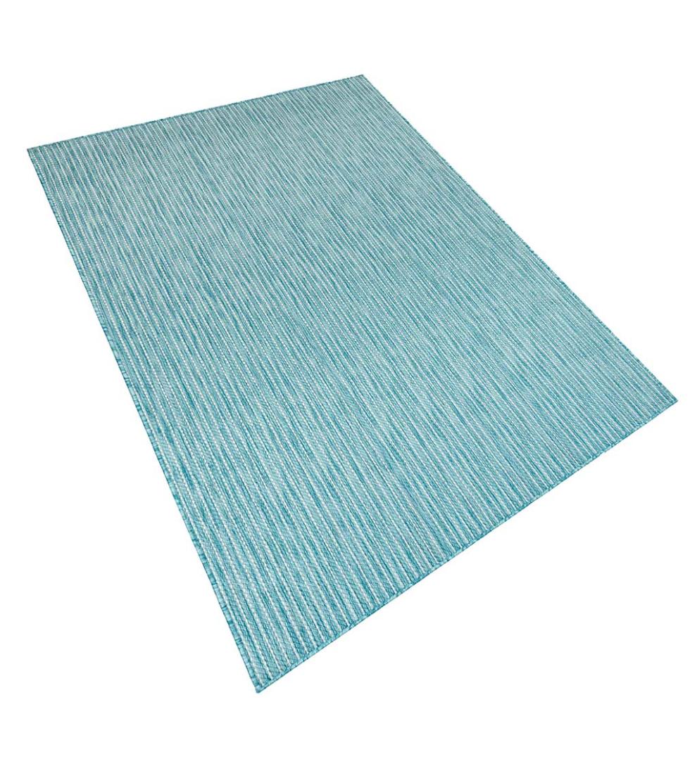 Plow &amp; Hearth Synthetic Rugs | Indoor Living Indoor/Outdoor Textured Stripe Polypropylene Rug