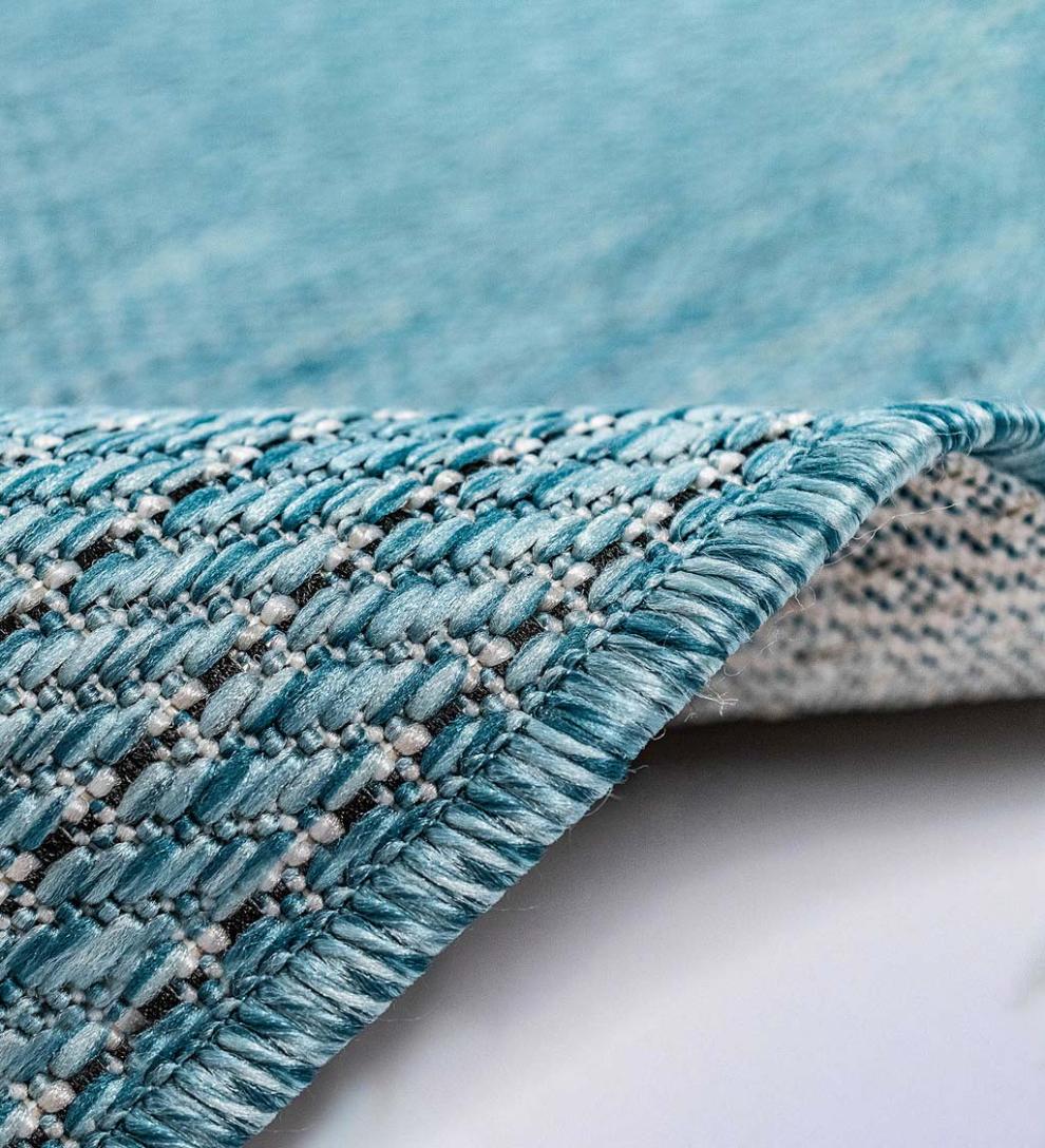 Plow &amp; Hearth Synthetic Rugs | Indoor Living Indoor/Outdoor Textured Stripe Polypropylene Rug