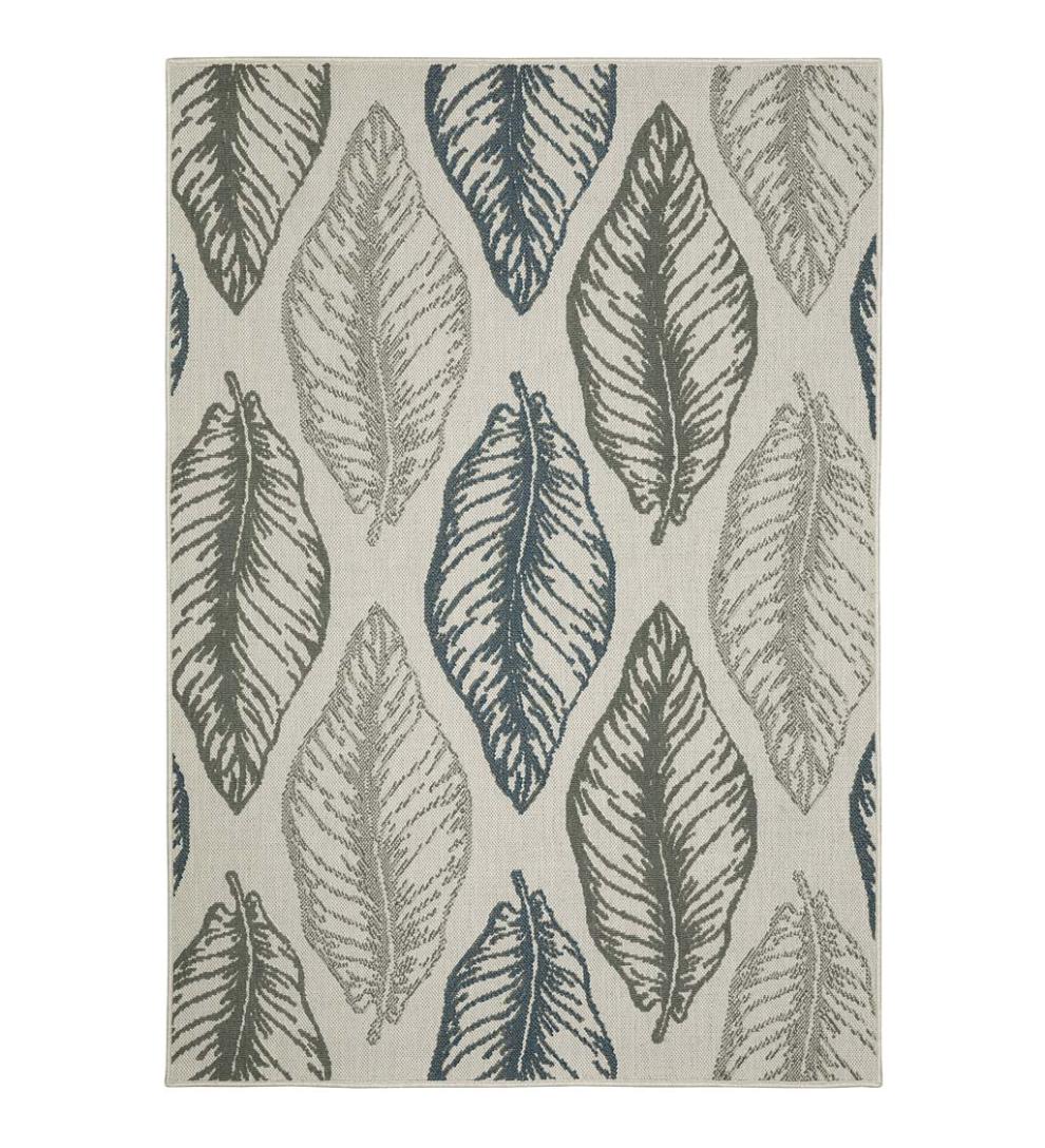 Plow &amp; Hearth Synthetic Rugs | Indoor Living Indoor/Outdoor York Leaves Polypropylene Rug