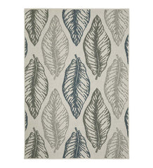 Plow &amp; Hearth Synthetic Rugs | Indoor Living Indoor/Outdoor York Leaves Polypropylene Rug