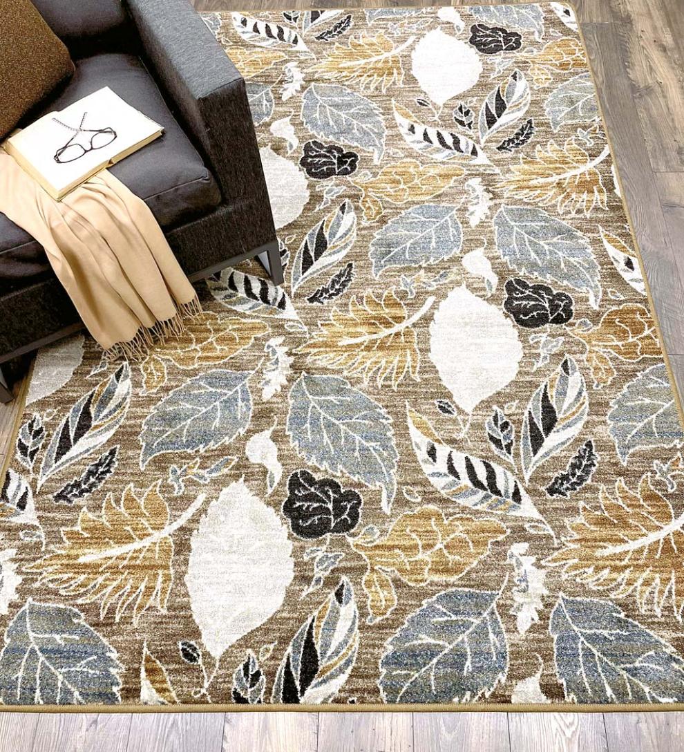 Plow &amp; Hearth Synthetic Rugs | Indoor Living Leaves Endurastran Area Rug