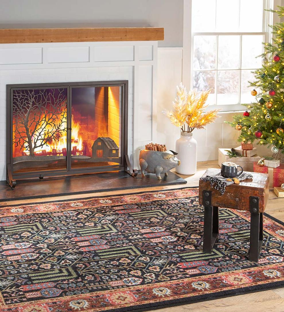 Plow &amp; Hearth Synthetic Rugs | Indoor Living Mount Joy Endurastran Area Rug