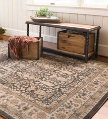 Plow &amp; Hearth Synthetic Rugs | Indoor Living Oak Lawn Polypropylene Rug